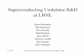Superconducting Undulator R&D at LBNL · • Jc advantage of Nb3Sn is offset by engineering complications ... stabilizer, insulation, and packing factor 3. Data correspond to 1010