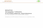 RSPO Supply Chain Certification Systems - tuv-nord.com€¦ · Certification Process Requirements of the RSPO Supply Chain Certification Systems ... and Mass Balance supply chain