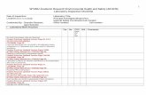 Laboratory Inspection Checklist - West Texas A&M … School/AR-EHS/For… · Laboratory Inspection Checklist ... Prudent Practices Updated Version Page 110. 29 CFR 1910 ... 29 CFR