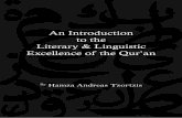 An Introduction to the Literary & Linguistic Excellence of ... · to the Literary & Linguistic Excellence of the ... effect of these and numerous other literary qualities of the ...
