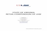 STATE OF VIRGINIA RETAIL COMPENDIUM OF LAW€¦ · STATE OF VIRGINIA RETAIL COMPENDIUM OF LAW Prepared by Susan Childers North Jay K. Sinha ... The common law differentiates between