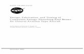 Design, Fabrication, and Testing of Composite Energy ...mln/ltrs-pdfs/NASA-2002-cr212133.pdf · December 2002 NASA/CR-2002-212133 Design, Fabrication, and Testing of Composite Energy-Absorbing