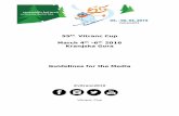 55 Vitranc Cup March 4 -6 2016 Kranjska Gora Guidelines ... · March 4th-6th 2016 Kranjska Gora Guidelines for the Media ... Bovec 35 km Postojna 134 km Klagenfurt 61 ... organizer