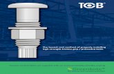 Advantages - Tension Control Bolts English Brochure WEB-1508921994… · xConsistent tension xVisual inspe } v xHigher grade steel and increased pre-load facilitates the use of smaller