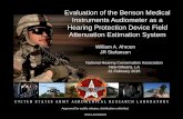 Instruments Audiometer as a UNCLASSIFIED Hearing ...c.ymcdn.com/.../resmgr/2015_Conference/Ahroon_NHCA_Benson_as_… · Medical Research and Materiel Command U.S. Army Aeromedical
