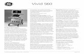 Vivid S60 - Lynn Medicallynnmed.com/images/products/CV_Ultrasound_Vivid_S60_Datasheet.pdf · the data compared to the Vivid S6. Additionally, the Vivid S60 uses the ... - Color video
