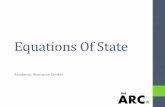 Equations Of State - Illinois Institute of Technology · •Lee-Kesler Generalized Correlation ... tabulated in tables. ... •It is imperative that when using equations of state