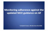 Monitoring adherence against the updated NICE … · Monitoring adherence against the updated NICE guidance on AF ... • Sentinel Stroke audit may provide a “gold standard”