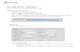 User Guide for ACH Transactions - treasurypathways.com€¦ · User Guide for ACH Transactions ... payment cycle, ... Single Initiate The ACH: Summary Page will show the profile that