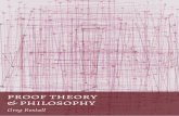 proof theory & philosophy - consequently.orgconsequently.org/papers/ptp.pdf · proof theory & philosophy Greg Restall. ... the aim is to understand the key concepts behind the central