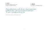 Analysis of the dynamic effects of Corporation Tax reductions · • Chapter 4 shows the CGE modelling results on the effect of a Corporation Tax rate reduction on the economy and