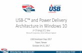 USB-C™ and Power Delivery Architecture in Windows 10€¦ · USB Developer Days –October 24-25, 2017 USB Implementers Forum © 2017 USB-C™ and Power Delivery Architecture in