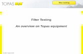 Filter Testing An overview on Topas equipment - exisab.com · Filter Testing An overview on Topas equipment ... ideal pore geometries real pore geometries p ... differential pressure