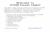 Welcome to STEM Parent Night! - Lewisville ISD · Welcome to STEM Parent Night! My name is Mrs. Cabrera and I am Creekside’s STEM Teacher. STEM stands for Science, Technology, ...