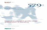 Inequality-adjusted gender wage differentials in Germany · Inequality-adjusted gender wage ... The decision to publish a submission in SOEPpapers is made by a board of ... probability