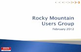 February 2012 - Rocky Mountain Avaya User's Group Preso02... · Fundamentals of SIP Avaya SIP Technology ... Most require adaptations Adaptations don’t cover all scenarios ...