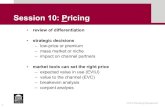 Session 10: Pricing - MIT OpenCourseWare · Session 10: Pricing ... – proposal: curled metal pads (not toxic, lasts whole job, not as hot) ... By analyzing choices among products,