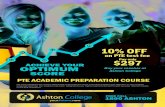 PTE ACADEMIC PREPARATION COURSE - PTE ACADEMIC? PTE Academic is a widely recognised test of English