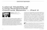 Lateral Stability of Long Prestressed Concrete … Stability of Long Prestressed ... understanding of the behavior of a beam supported on elas ... Stability of Long Prestressed Concrete