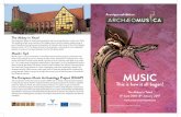 MUSIC - EMAProject · 7th Aug. at 19.00 Dave Liebman and Jean Marie Machado: Eternal moments. In cooperation with YSJF 20th Aug. at 18.00 Ensemble Kēlēthmós (Austria): ...