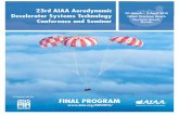23rd AIAA Aerodynamic Decelerator Systems … March – 2 April 2015 Hilton Daytona Beach Daytona Beach, Florida 23rd AIAA Aerodynamic Decelerator Systems Technology Conference and