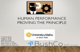 HUMAN PERFORMANCE PROVING THE PRINCIPLE s/2017fall/17FGbush.pdf · HUMAN PERFORMANCE PROVING THE PRINCIPLE T. Shane Bush Peggy S. Bush ... Hemali Chhapia, TNN | Feb 19, ... Text .