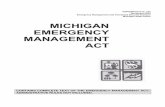 Michigan Emergency Management Act Public Act 390€¦ · MSP/EMHSD Pub. 102 November 2013 Emergency Management and Homeland Security Division Michigan State Police CONTAINS COMPLETE