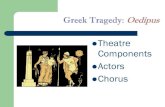 Greek Tragedy: Oedipusteachers.sduhsd.net/tchadwick/docs_10/greek_theatre.pdfGreek Tragedy: Oedipus Theatre Components Actors Chorus . Greek Theatre: Main components
