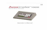 ITC AVOXimeter Manual - Home | Instrumentation …€¦ ·  · 2015-09-16Intended Use of the AVOXimeter 1000E..... 1 Summary and Explanation of the Test ... Temperature Probe Input