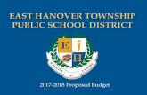 2017-2018 Proposed Budget - East Hanover School … proposed 2017-2018 District ... Middle School Expansion Tanks ... Exterior Gym Door Replacement Frank J. Smith School ...