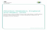 Abortion Statistics, England and Wales: 2016 · Abortion Statistics, England and Wales: 2016 5 Executive summary This report presents statistics on abortions carried out in England