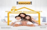 Opportunity Knocks Rent-to-Own Property Solutions Information · Opportunity Knocks Rent-to-Own Property Solutions Information “Helping Create Your ... o Upon making an offer, ...