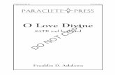 1044-O Love Divine - paracletesheetmusic.com · Paraclete Press sheet music is available at DO NOT ... to St. Paul’s Cathedral in London and the Cathedral of Notre Dame in Paris.