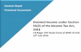 Deemed Income under Section 56(2) of the Income Tax …jbnagarca.org/wp-content/uploads/2012/06/10.7.2016-Issues-under... · Deemed Income under Section 56(2) ... Recommendation of