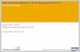 SAP BusinessObjects Risk Management 3 · September, 2009 Regional Implementation Group Document Version 2.0 SAP BusinessObjects Risk Management 3.0 Security Concepts