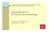 MAJOR GIFTS Performance Planningpreview.bwf.com/docs/bwf/MajorGiftsPerformancePlanning1.pdfSeptember 25, 2007 MAJOR GIFTS Performance Planning ... Performance Coaching Performance