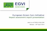 European Green Cars Initiative - EGVI - Homeegvi.eu/mediaroom/download/50/document/egci-impact...European Green Cars Initiative Impact assessment report presentation Jean-Luc di PAOLA-GALLONI