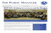 THE PUBLIC MANAGER Documents/Public Manager/2014/Q… · executives from different state agencies nationwide for the 14-day residential ... of Barangay Isian Norte and the ... seat
