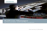 RailCom Manager Manager Rail communications ... Track to Train Ventilation System Monitor Control Wifi Information/ Help Point Radio Communications GPS/ Network Clocks Public ...