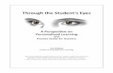 Through the Student’s Eyes - .Through the Student’s Eyes A Perspective on Personalized Learning