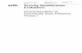 Toxicity Identification Evaluation: Characterization of ... Identification Evaluation: ... the adequacy of the TIE in toxicity reduction evaluations ... are the final water concentration