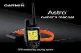 owner’s manual - Garmin International | Homestatic.garmincdn.com/pumac/Astro_AstroandDC40OwnersManual.pdf · Astro and DC 40 Owner’s Manual Introduction DC 40 VHF antenna Collar