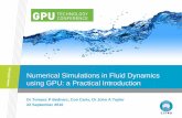 Numerical Simulations in Fluid Dynamics using GPU a Practical Introduction · 2010-10-05 · Numerical Simulations in Fluid Dynamics using GPU: a Practical Introduction Dr Tomasz