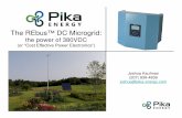 The REbus™ DC Microgrid - Distributed Winddistributedwind.org/wp-content/uploads/2015/03/SMART-wind-Pika... · The REbus™ DC Microgrid: the power of 380VDC ... Easy integration