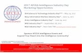 2017 AFCEA Intelligence Industry Day Marketing Opportunitiesexpo.jspargo.com/exhibitor/web/AFCEAIndustryDays... · 2017 AFCEA Intelligence Industry Day Marketing ... with a Top Secret/SCI/NOFORN