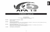 TUESDAY, April 24 · 2018-05-08 · effects of dietary protein hydrolysate supplementation on growth performance, ... characterization of yellowfin tuna pepsin and its application