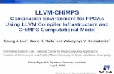 Compilation Environment for FPGAs Using LLVM Compiler …rssi.ncsa.illinois.edu/proceedings/academic/Lee.pdf · 2010-11-23 · • A computational model and architecture for ... Static