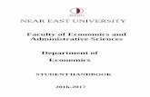 NEAR EAST UNIVERSITY · 2016-11-01 · The Near East University, Faculty of Economics and Administrative Sciences, ... ACC202 Financial Accounting I 3 0 6 ACC 203 Financial Accounting