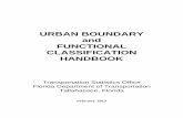 URBAN BOUNDARY and FUNCTIONAL … Urban Boundary and Functional Classification Handbook Table of Contents 1. Introduction.. 3 2. Acronyms and Definitions .. 5 3. Urban Boundaries ...