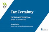 Tax Certainty - EBF – European Banking Federation Certainty EBF TAX CONFERENCE 2017 Brussels, 22 November